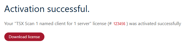 Download your license