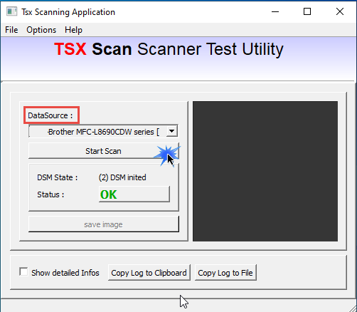 TSX Scan Scanner Test Utility - Overview